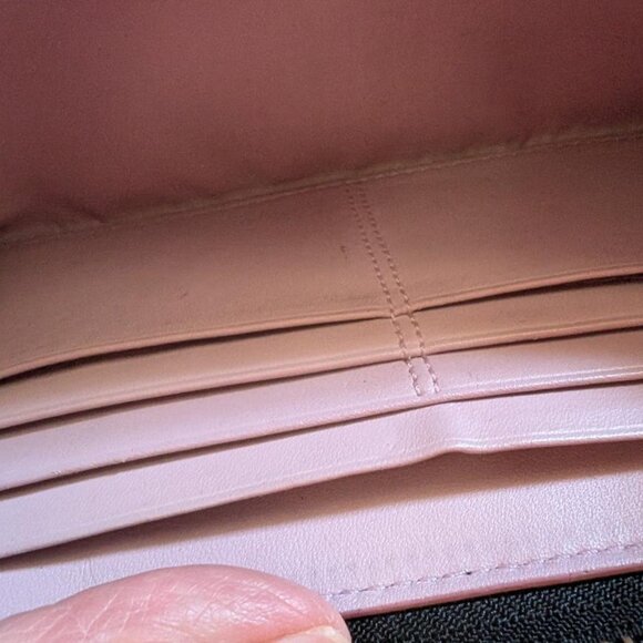 COACH Wallet Black Op Art Ashley Pleated Zip Around Clutch Wallet - Picture 9 of 12